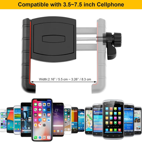Gym Magnetic Phone Holder for Gym/Fridges/Motorcycle Tank/Motor Vehicle, 3.46 inch Magnetic Base Aluminum Alloy Ball