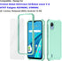 Ailiber for Cricket Debut S2 Phone Case, AT&T Calypso 4 Case with Screen Protector, 2 Layer Structure Protection, Shockproof Corners TPU Bumper, Heavy Duty Protective Cover for Cricket S2-Mint Green