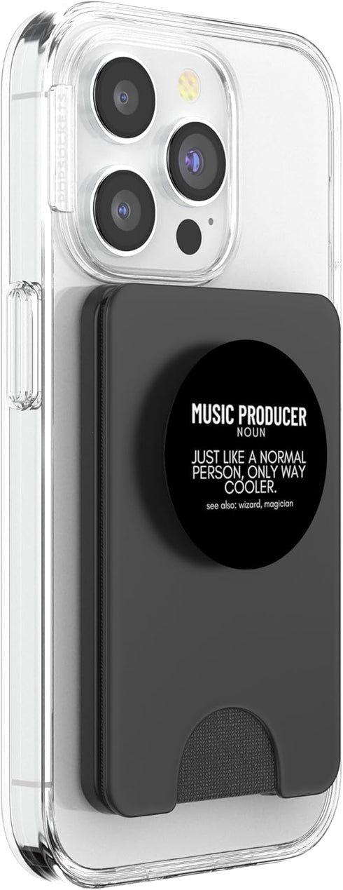 Music Producer Gifts For Men Music Producer Definition Proud Funny Music Producer PopSockets PopWallet for MagSafe