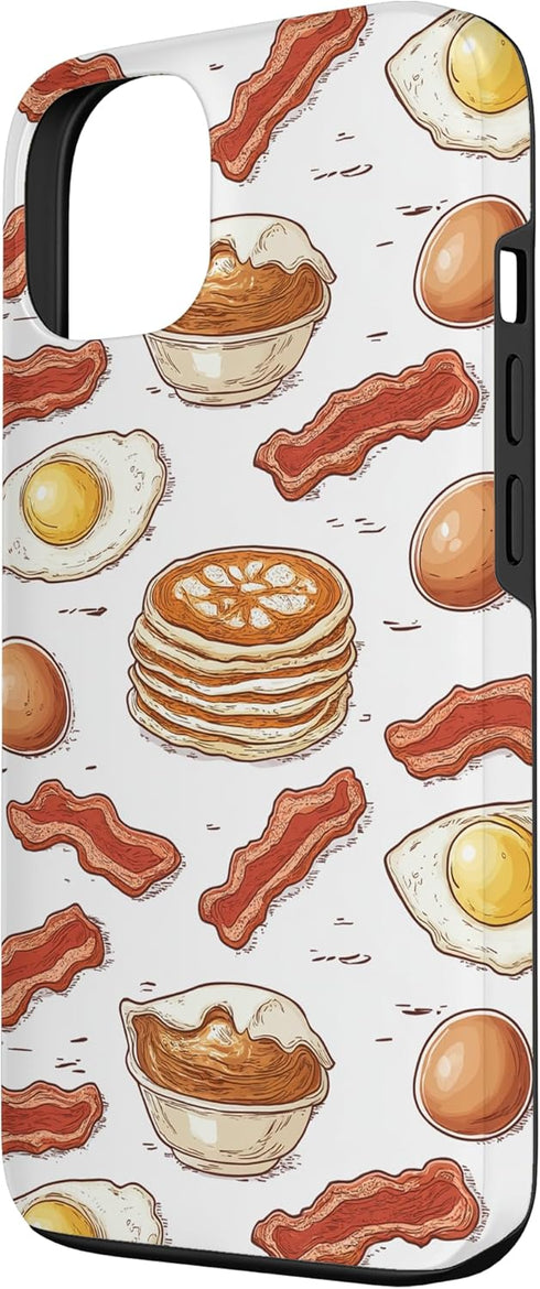Pancakes Bacon And Eggs Pattern Gifts 13 Pancakes Bacon And Eggs Pattern Case for iPhone