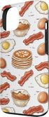 Pancakes Bacon And Eggs Pattern Gifts 13 Pancakes Bacon And Eggs Pattern Case for iPhone