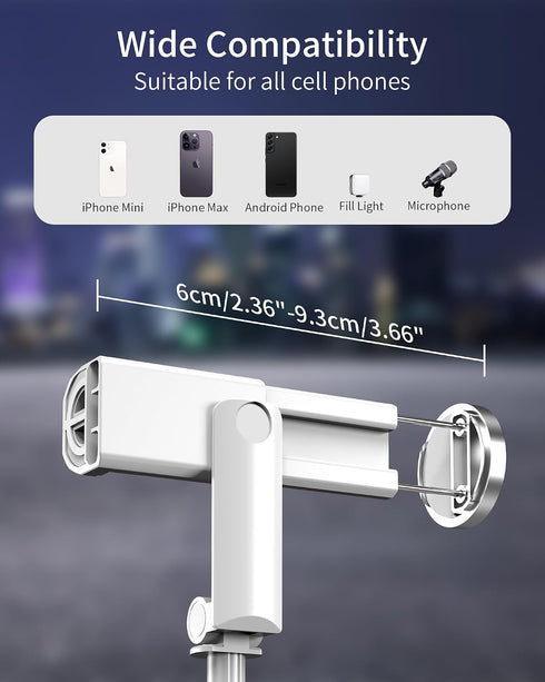 ACKIMA Selfie Stick Tripod - Tripod for iPhone with Remote, Lightweight Phone Stand for Android, Extendable Phone