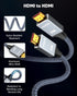 10ft 8K 4K@120Hz 2.1, 48Gbps PS5/4, 8K@60Hz, 2K@240Hz, 144Hz, 2.2 2.3, Capshi HDMI Cable High Speed Cord for TV, Gaming