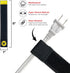 Selfie Straps by Wrap-It Storage, 6-inch Black Elastic Hook and Loop Cord Organizer Wraps, 12-Pack