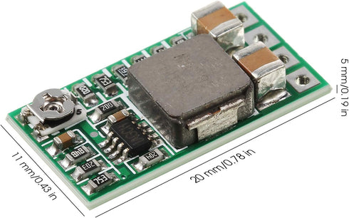 Weewooday 20 Pieces Mini Voltage Reducer Module, Adjustable DC 4.5-24V to 5V 3A Buck Converter Power Supply