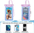 4 Pack Iridescence Universal Waterproof Phone Pouch, Large Phone Waterproof Case Dry Bag for Apple iPhone, Samsung, up