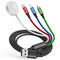 Travel 4 in 1 iWatch & iPhone Charger, Multi Charging Cable for Apple Watch and iPhone 15/14/13, 4FT