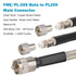 6FT,Low RG8X PL-259 FME/PL259 6 MOOKEERF Dual CB Antenna Coax Cable Loss Stranded Core CB Coax Cable with and Male