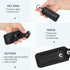 Veeloon 2 Pack, Genuine Leather USB Flash Drive Holder Anti Lost Small Protective Case Cover with Keychain, Portable