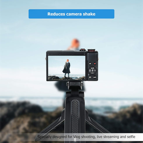 Portable Mini Shooting Grip Tripod for Sony ZV-E10 ZV-1 A6700 A6600 A6500 A6400 A6300 A6100 A7C RX100VII, Canon R7 R10