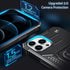 Anqrp iPhone 12 & 12 Pro Case, Military Grade Protective Cover with Enhanced Metal Ring Kickstand, Black