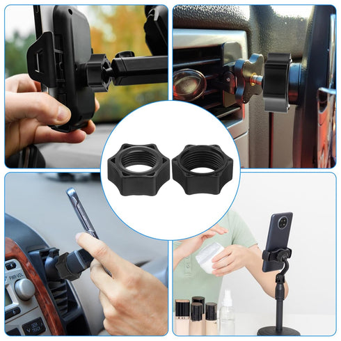 SynHHergyx 6 17mm Car Phone Mount Replacement Parts, PCS Tightening Nut for Replacement Car Mount Screw-On Tightening