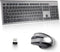 KANGRUI Wireless Keyboard and Mouse Combo - 17 inch Full Size 2.4G USB Ergonomic Slim Silent Wireless Keyboard and