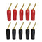 CERRXIAN Gold Plated 2mm Banana Plug Screw Type Audio Speaker Cable Connector Adapter (10-Pack)