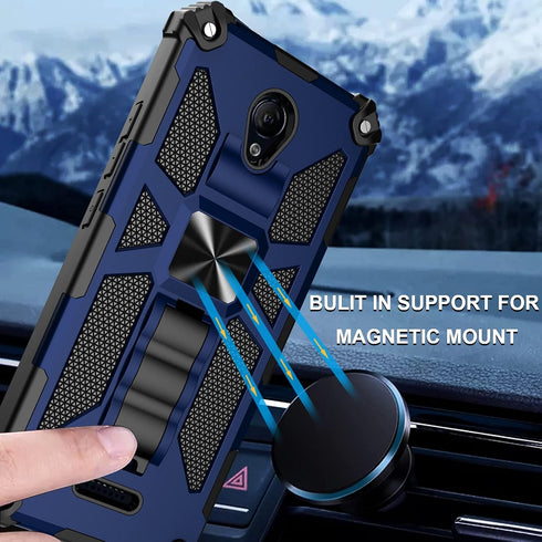 Ailiber Case for AT&T Fusion Z (V340U), Motivate (V341U) with Screen Protector, Rugged Shockproof Armor Phone Cover