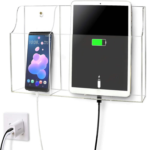 Yoillione Wall Mount Tablet and Phone Charging Stand for Tablet, Smartphone, E-Book, 2