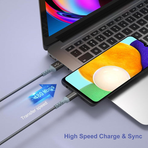 Adaptive Fast Charging Wall Charger with USB C Cable 10Ft, Excgood Fast Charger Power Adapter for Galaxy S23