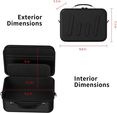 bibuks T7/R50/R100 Hard Shell Camera Case Compatible with Canon EOS Rebel and More DSLR & Mirrorless Cameras Portable