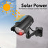 Solar Powered Fake Security Camera with Red LED Light Flashing, Easy to Install for Indoor/Outdoor Use
