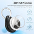 UNBREAKcable Apple AirTag Holder - 4 Pack, Waterproof TPU Shell Protective Case with Stainless Steel Keychain