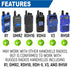 Rugged Radios Single Side Radio Mount - Universal Design for V3 RH5R RDH R1 GMR2 and Baofeng
