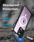 Beeasy iPhone 14 Pro Max Case (6.7") Waterproof, Compatible with MagSafe, 360 Degree Protective Outdoor Case, Black