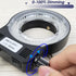 Microscope LED Ring Light Illuminator, 144 LED Bubbles for Lab Monocular Binocular Trinocular Stereo Microscope