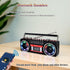 WISCENT 80's Cassette Retro Player Recorder with AM/FM/SW Radio, Bluetooth Boombox, USB, Built-in MIC for Voice
