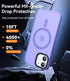 CANSHN Magnetic iPhone 12/12 Pro Case, Light Purple, Compatible with MagSafe, Translucent Matte Slim Shockproof