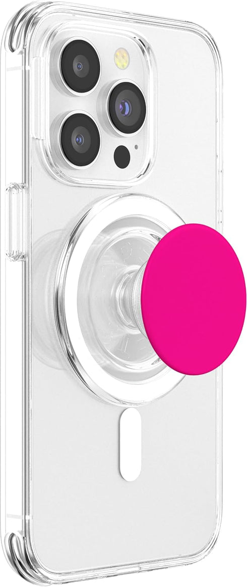 PopSockets Phone Grip & Stand - Hot Pink PopGrip for MagSafe