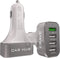 Crave CarHub 54W 4 Port USB Car Charger, Qualcomm Quick Charge 3.0 - White