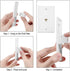 Weewooday 4 Pack Ethernet Wall Plate - RJ45 Cat6 Female to Female Jack Inline Coupler Plates (White)