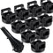 Yookeer 60 Pieces Magnetic Zip Tie Mount Multipurpose Cable Holder Magnets Magnetic