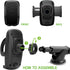 Cellet Telescoping Arm Car Phone Holder - Adjustable Dashboard & Windshield Mount for Smartphones