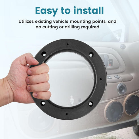 4 Inch Speaker Spacer Adapter Ring Mounting Bracket 4 PCS, Universal Fit 4 Plastic Speaker Ring Adapter