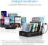MSTJRY Charging Station Dock for Multiple Devices, 5 Port USB-A Charging Station for iPhone, iPad, Cell Phones, Tablets