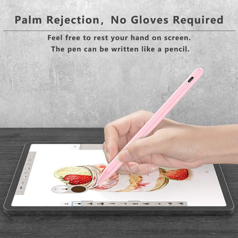 Stylus Pen for iPad (2018-2024) - Fast Charging & Palm Rejection, Compatible with Apple iPad Pro M4 2024, iPad Air M2