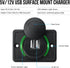 12V RV USB Charger, Quick Charger 3.0 Wall Mount USB Charging Station for Car Camper Boat Marine (Black A74)
