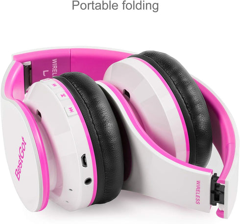 2024 Kids Bluetooth Headphones BT6002, Wireless Headphones for Kids and Adults, Foldable Headset for 18 Hours,