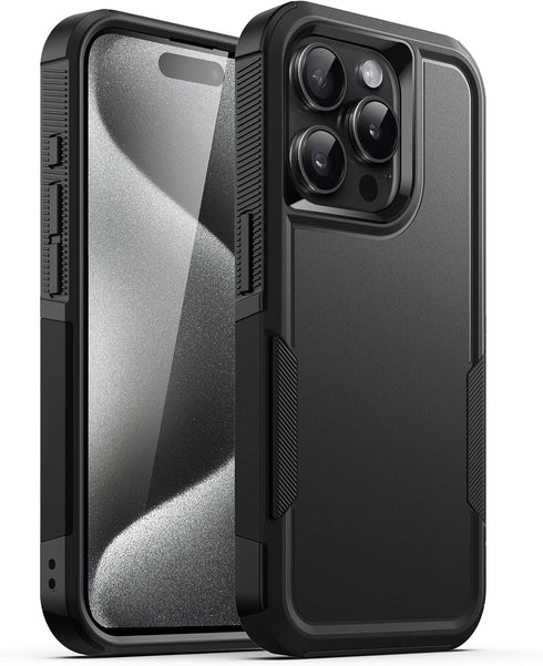 JETech Case for iPhone 15 Pro 6.1-Inch, Heavy Duty Dual-Layer Rugged Protection, Shockproof