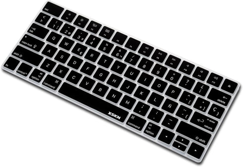 XSKN Spanish Language Ultra Thin Silicone Keyboard Skin Cover for A1644 Magic Keyboard, 2015 Version, US Layout