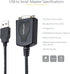 StarTech.com 3ft USB to Serial Cable with COM Port Retention, DB9 Male RS232 to USB Adapter