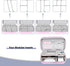 MOSISO Electronic Organizer Travel Case, Compatible with MacBook Power Adapter, Magic Mouse & Pencil, Pink