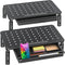 Zimilar 2 Pack Monitor Stand Riser with Drawer - 3 Height Adjustable Metal Stand for Computer, Laptop, Printer