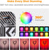 K&F Concept RGB Video Light, 360° Full Color Portable Photography Light with 21 Effects, 2500K-9900K