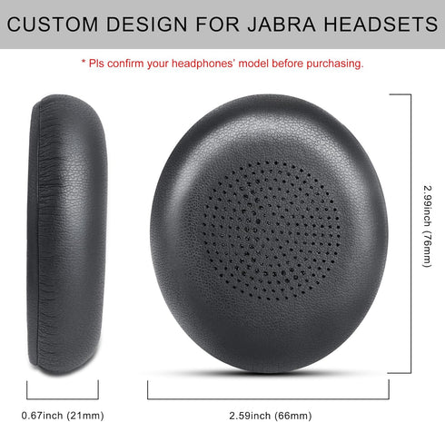 Replacement Ear Pads for Jabra Evolve2 65 (65MS 65UC USB)/Evolve2 40 (40UC 40MS USB)/Elite 45h On-Ear Wireless