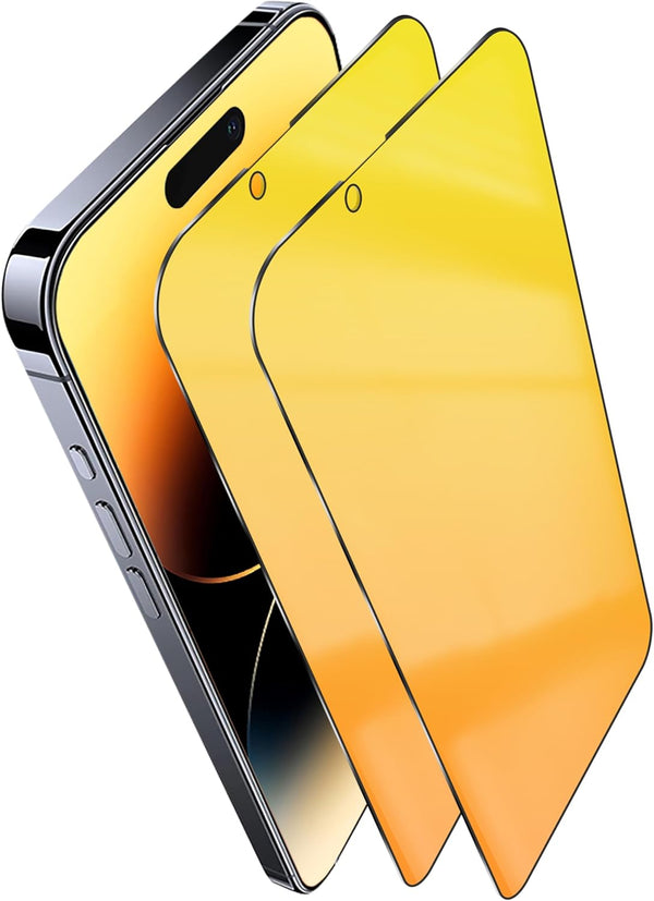 2 Pack Privacy Screen Protector for iPhone 14 / iPhone 13 / iPhone 13 Pro, Anti-Spy Tempered Glass, Gradient Colorful