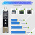 ELUTENG M.2 to USB Adapter, Dual Protocol M.2 NVME SATA Hard Drive USB3.1 Gen2 10Gbps Reader for 2280 2260 2242 2230 SSD