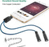 Headphone Splitter for 2 Headphones, 2 Way 3.5mm Adapter Aux Cable Mini Jack Male to Dual Female