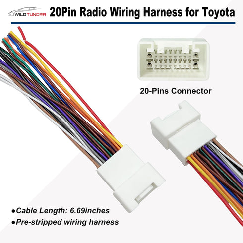 20 2000-2006 4Runner Pin Radio Wiring Harness Replacement for Toyota Avalon Camry with JBL Amplifier, Car Stereo